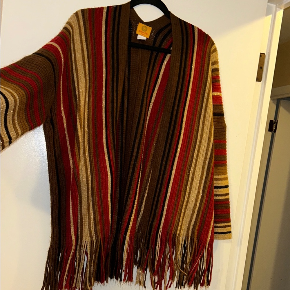 Ruby Rd. Multicolor Striped Cardigan